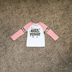 Garanimals "Girl Power" Long Sleeve Graphic Tee